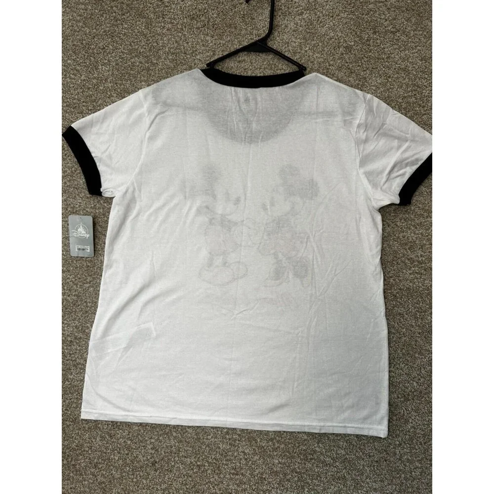 Disney Mickey & Minnie White Short Sleeve T Shirt Size XL - Picture 8 of 8